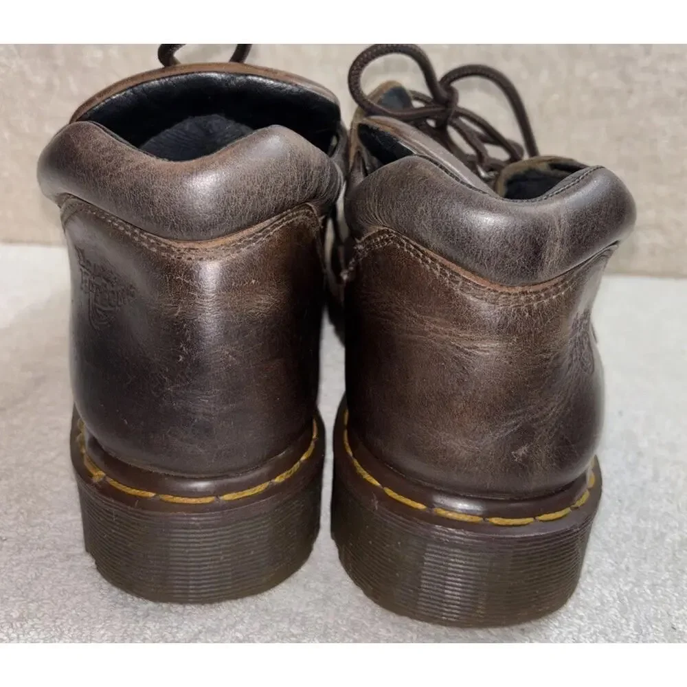 Dr Martens Men 7754 Brown Leather Steel Toe Boots Size 11 England made